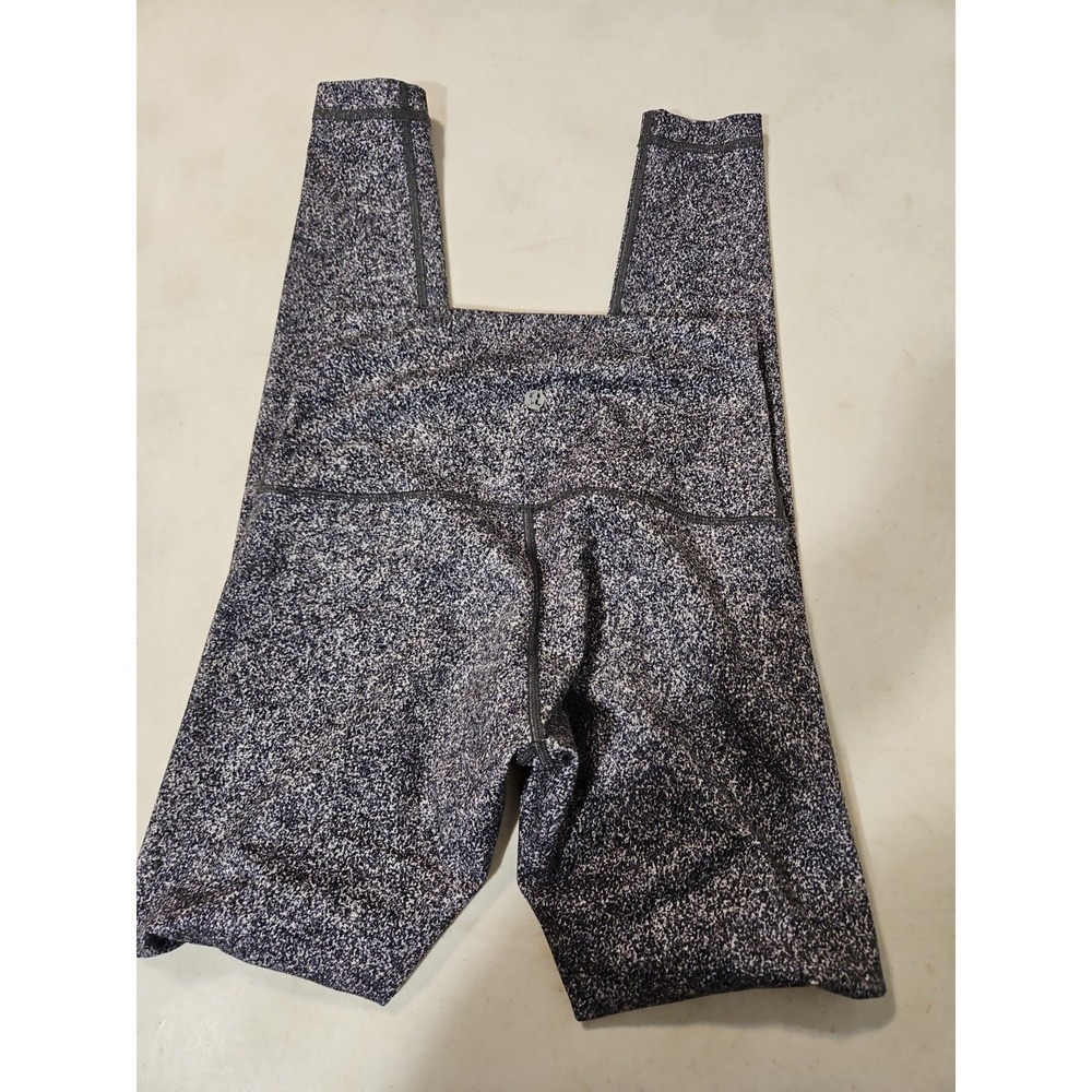 Lululemon Align Pant Leggings Womens Size 6 Black/White High Waist Long ( L145